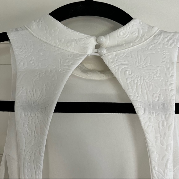 Urban Outfitters Quilted White High-neck Dress - Picture 5 of 7